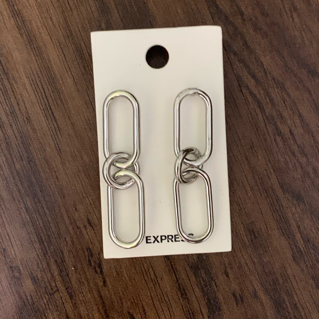 Express Interlocking Link Drop Earring